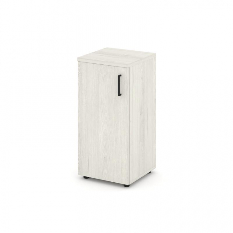 Style Project Шкаф низкий узкий SN.STU-301(L) Дуб Наварра/Черный Ручки 400*400*833