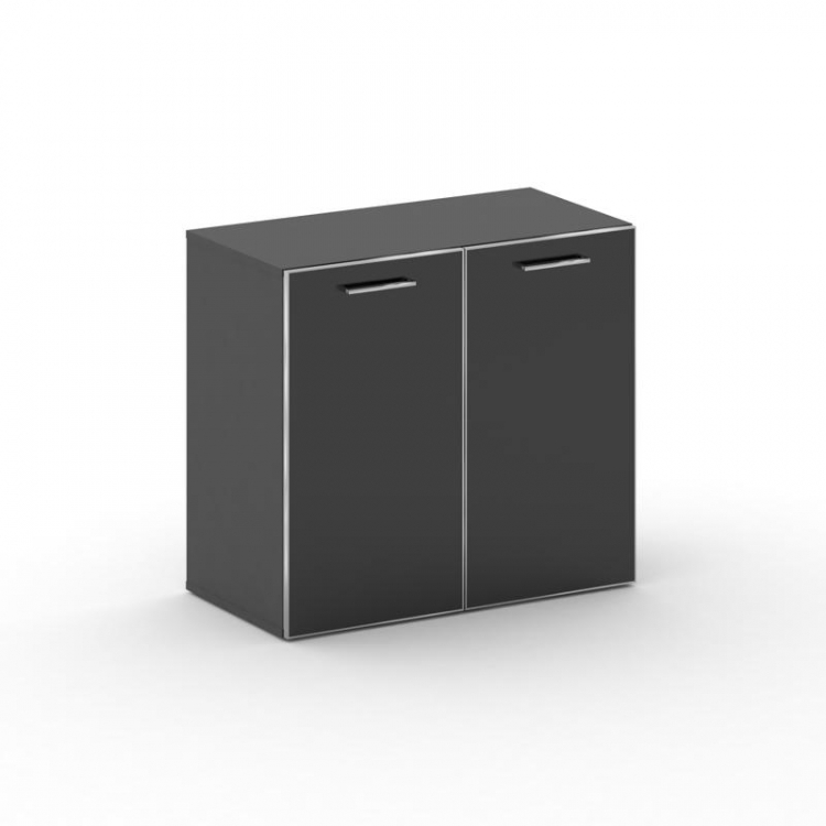Cross Шкаф широкий низкий CR.ST-302 black Базальт UM/Лакобель Черный 896*460*807