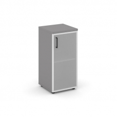 Стайл Проджект Шкаф низкий узкий правый (1 низкий фасад стекло сатин в раме) SN.STU.E-303(R) Серый П