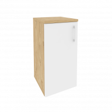 Onix Шкаф низкий узкий левый O.SU-3.1 (L) Тиквуд Светлый/Белый Бриллиант 400*420*823