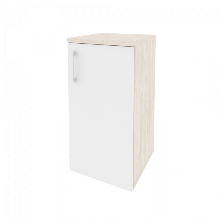 Onix Шкаф низкий узкий правый O.SU-3.1 (R) Денвер Светлый/Белый Бриллиант 400*420*823