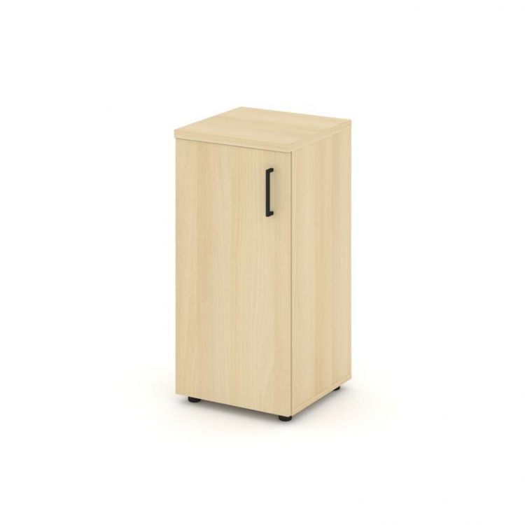 Style Project Шкаф низкий узкий SN.STU-301(L) Акация Лорка/Черный Ручки 400*400*833