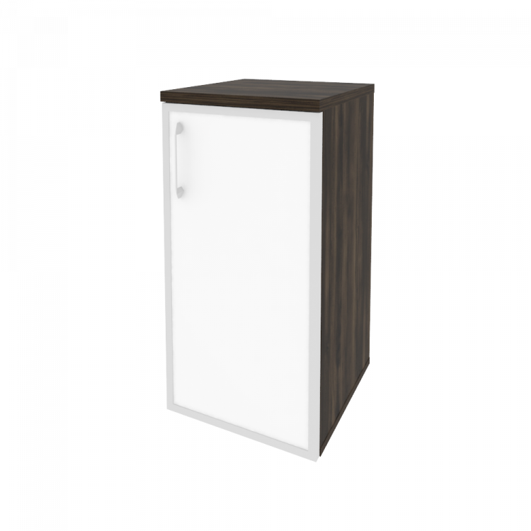 Onix Шкаф низкий узкий правый O.SU-3.2 R (R) white Дуб Мали/Стекло White 400*420*823