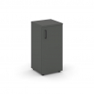 Style Project Шкаф низкий узкий SN.STU.E-301(R) Антрацит/Черный Ручки 400*400*833