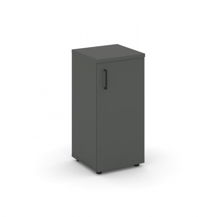 Style Project Шкаф низкий узкий SN.STU.E-301(R) Антрацит/Черный Ручки 400*400*833