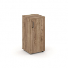 Style Project Шкаф низкий узкий SN.STU-301(R) Дуб Табак/Черный Ручки 400*400*833