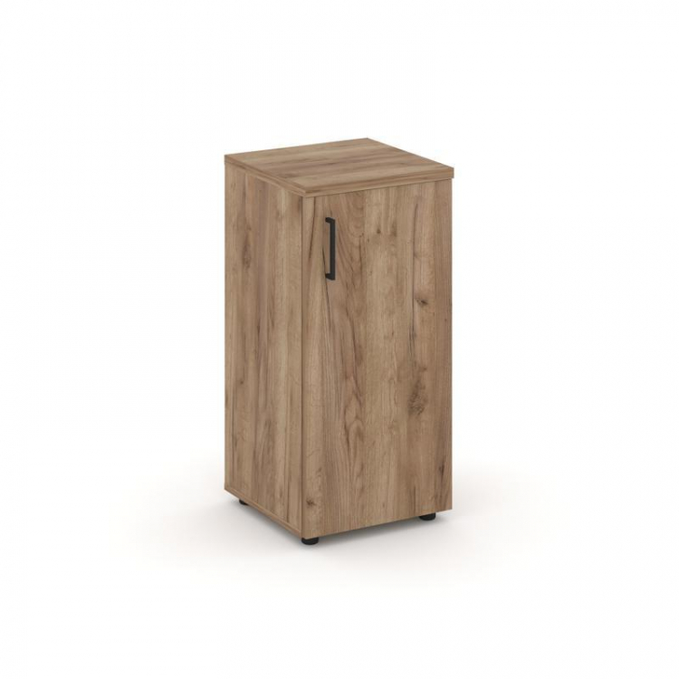 Style Project Шкаф низкий узкий SN.STU-301(R) Дуб Табак/Черный Ручки 400*400*833