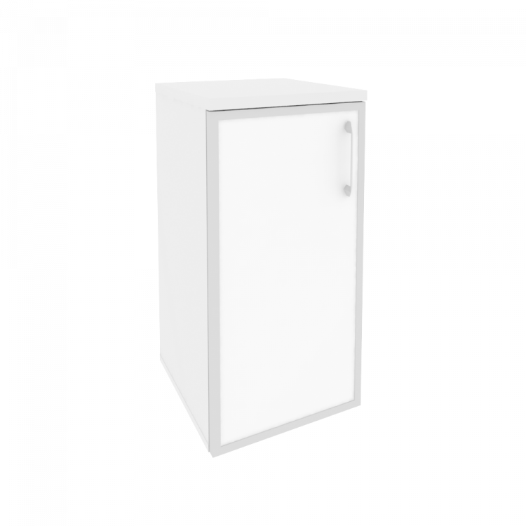 Onix Шкаф низкий узкий левый O.SU-3.2 R (L) white Белый Бриллиант/Стекло White 400*420*823