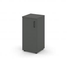 Style Project Шкаф низкий узкий SN.STU.E-301(L) Антрацит/Черный Ручки 400*400*833