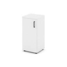 Style Project Шкаф низкий узкий SN.STU.E-301(L) Белый/Черный Ручки 400*400*833