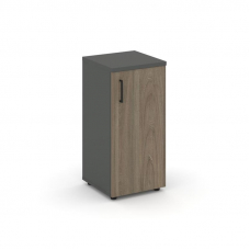 Style Project Шкаф низкий узкий SN.STU.E-301(R) Антрацит/Вяз Благородный/Черный Ручки 400*400*833