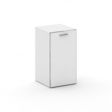 Fresco Шкаф узкий низкий правый FR.SU-302 (R) white Белый Бриллиант UM/Лакобель Белый/Хром 450*460*8