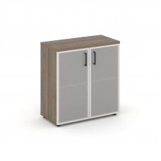 Style Project Шкаф низкий широкий SN.STS-303 Вяз Благородный/Сатин/Черный Ручки 796*400*833