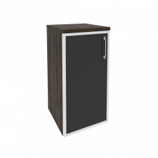 Onix Шкаф низкий узкий левый O.SU-3.2 R (L) black Дуб Мали/Стекло Black 400*420*823