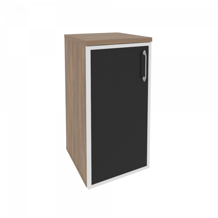 Onix Шкаф низкий узкий левый O.SU-3.2 R (L) black Дуб Аризона/Стекло Black 400*420*823