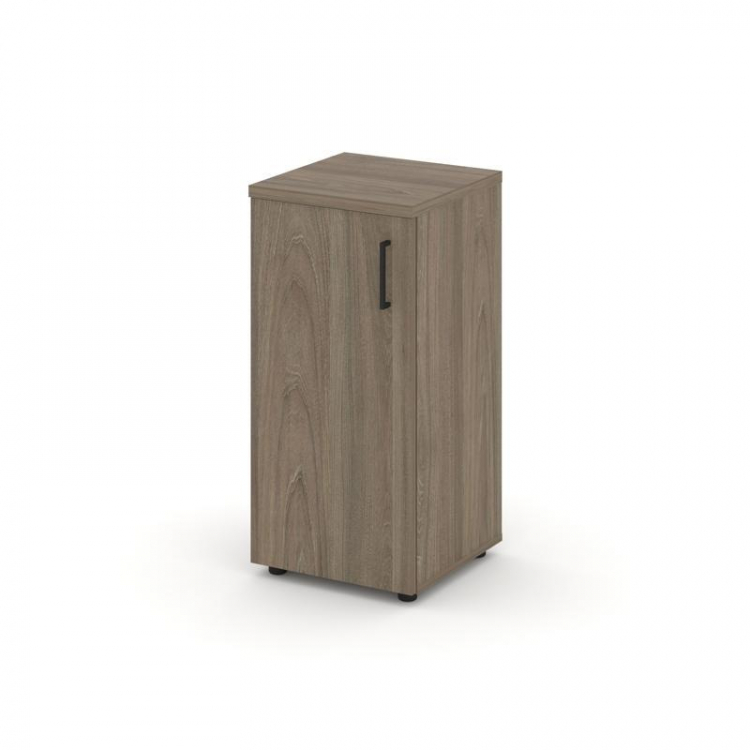 Style Project Шкаф низкий узкий SN.STU.E-301(L) Вяз Благородный/Черный Ручки 400*400*833