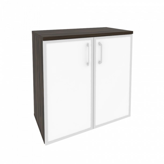 Onix Шкаф низкий широкий O.ST-3.2 R white Дуб Мали/Стекло White 800*420*823