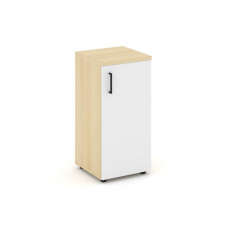 Style Project Шкаф низкий узкий SN.STU-301(R) Акация Лорка/Белый/Черный Ручки 400*400*833