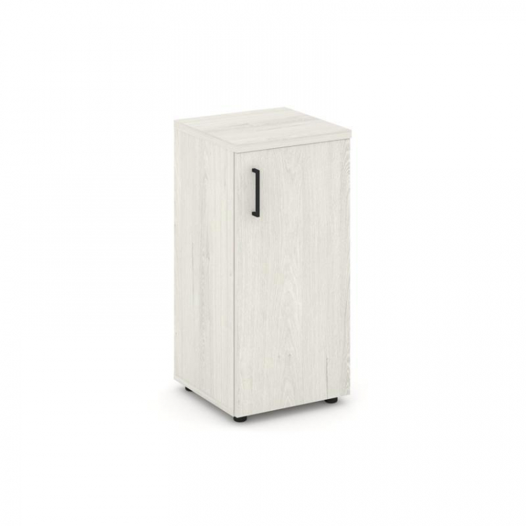 Style Project Шкаф низкий узкий SN.STU.E-301(R) Дуб Наварра/Черный Ручки 400*400*833