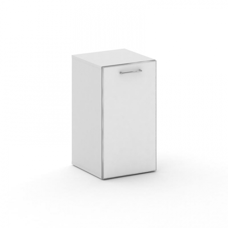 Cross Шкаф узкий низкий CR.SU-302 (R) white Белый Бриллиант UM/Лакобель Белый 450*460*807