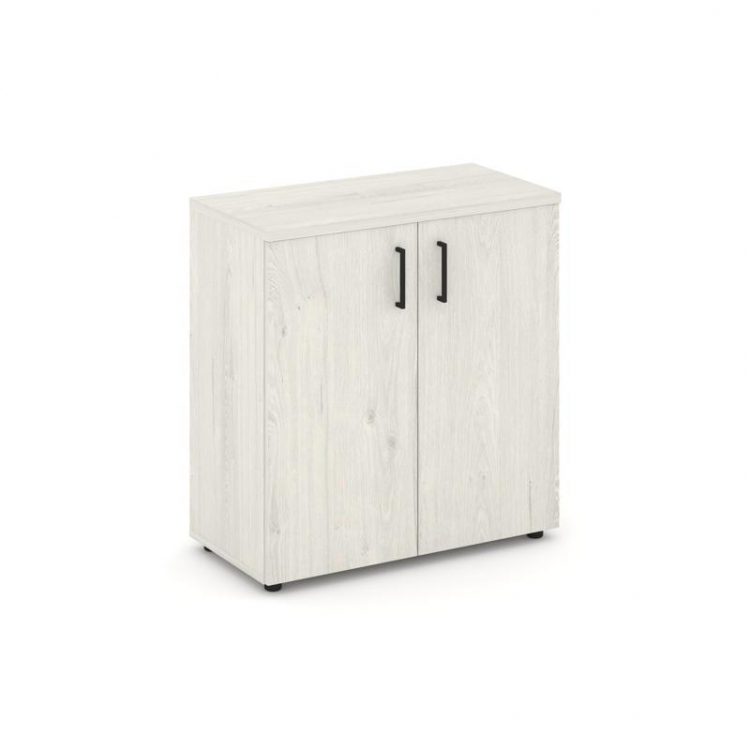 Style Project Шкаф низкий широкий SN.STS.E-301 Дуб Наварра/Черный Ручки 796*400*833