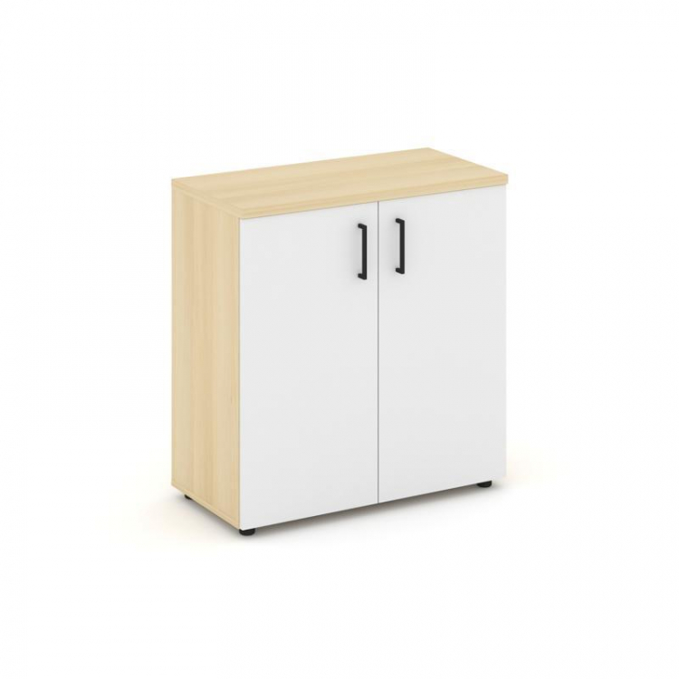 Style Project Шкаф низкий широкий SN.STS-301 Акация Лорка/Белый/Черный Ручки 796*400*833