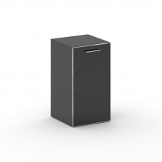 Cross Шкаф узкий низкий CR.SU-302 (R) black Базальт UM/Лакобель Черный 450*460*807