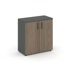 Style Project Шкаф низкий широкий SN.STS-301 Антрацит/Вяз Благородный/Черный Ручки 796*400*833