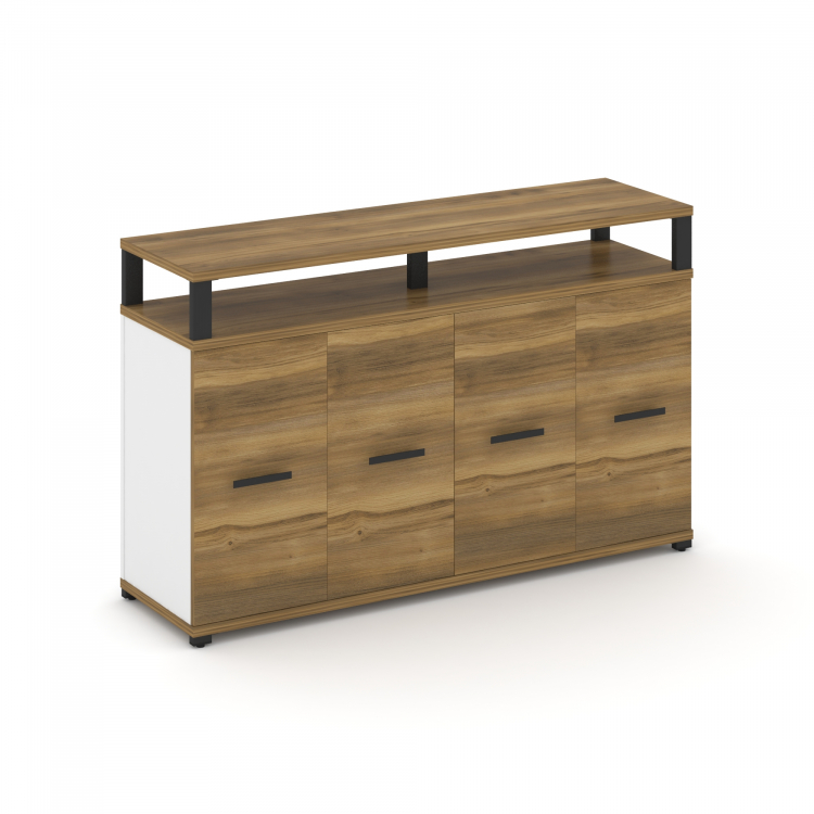 Concept Распаш. шкаф опорный/приставной с верх. горизонтом CN.SOPR-006 B Сандал Янтарный/Белый Брил