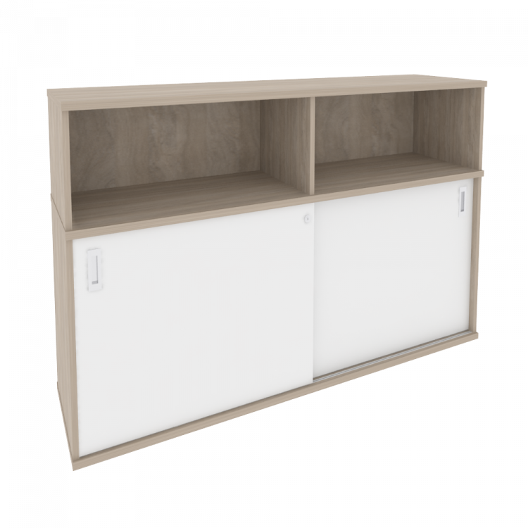 Onix Шкаф-купе приставной/опорный O.SHKO-2.8 T Дуб Аттик/Белый Бриллиант 1635*432*1120