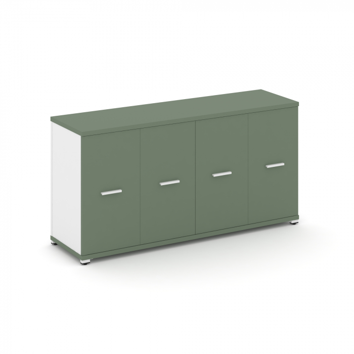 Концепт Распаш. шкаф опорный/приставной CN.SOPR-005 W Кобо/Белый Бриллиант/Металл Белый 1480*420*750