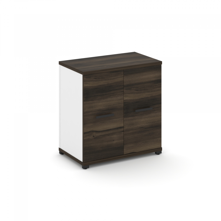 Concept Распаш. шкаф опорный/приставной CN.SOPR-001 B Дуб Мали/Белый Бриллиант/Металл Черный 720*420