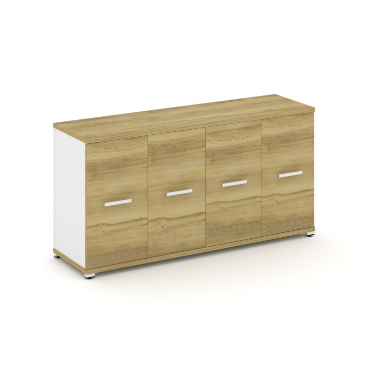 Concept Распаш. шкаф опорный/приставной CN.SOPR-005 W Дуб Винченцо/Белый Бриллиант/Металл Белый 1480