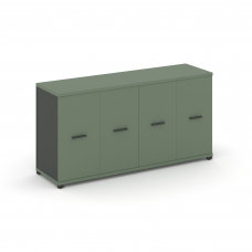 Concept Распаш. шкаф опорный/приставной CN.SOPR-005 A Кобо/Антрацит/Металл Антрацит 1480*420*750