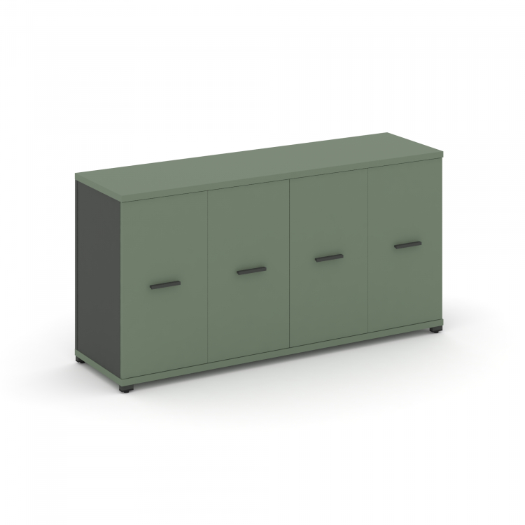 Concept Распаш. шкаф опорный/приставной CN.SOPR-005 A Кобо/Антрацит/Металл Антрацит 1480*420*750