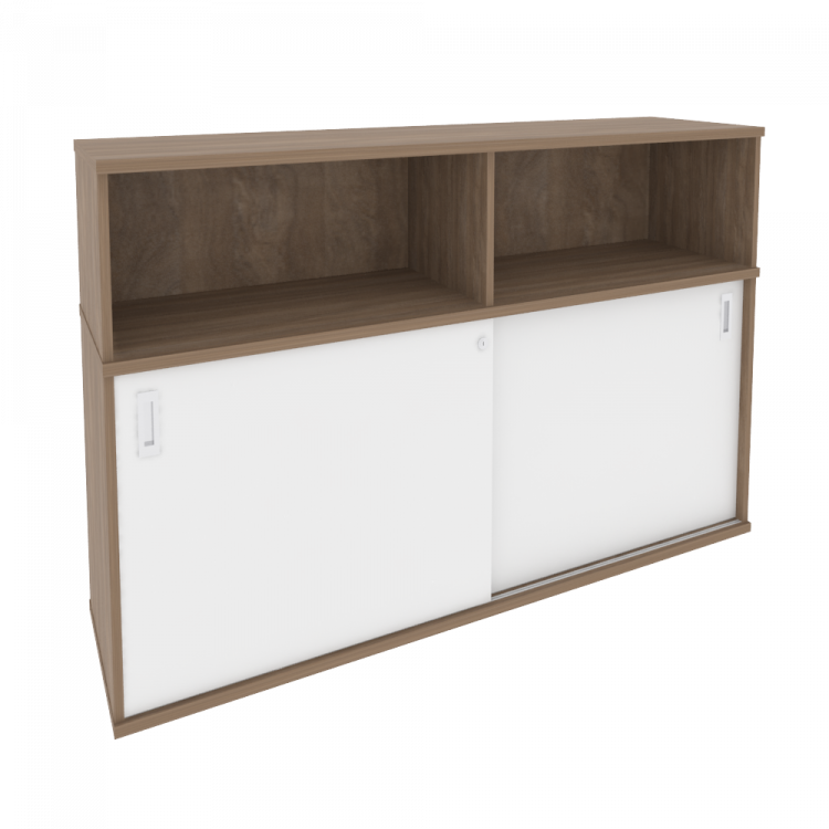 Onix Шкаф-купе приставной/опорный O.SHKO-2.8 T Дуб Аризона/Белый Бриллиант 1635*432*1120