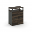 Concept Распаш. шкаф опорный/приставной с верх. горизонтом CN.SOPR-002 A Дуб Мали/Антрацит/Металл А
