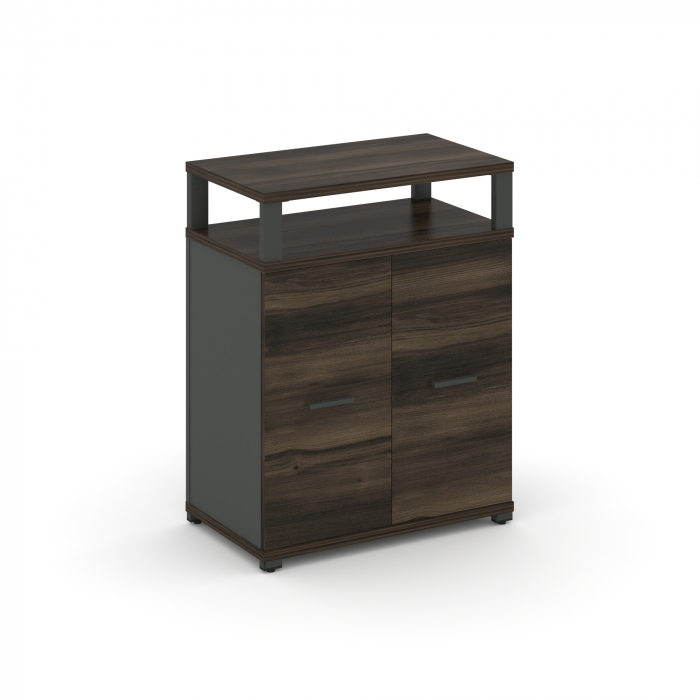 Concept Распаш. шкаф опорный/приставной с верх. горизонтом CN.SOPR-002 A Дуб Мали/Антрацит/Металл А