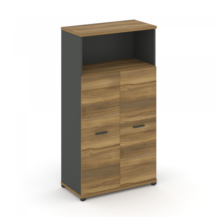 Concept Шкаф 1 широкая секция, 4 ниши CN.STS-413 A Сандал Янтарный/Антрацит/Металл Антрацит 836*420*