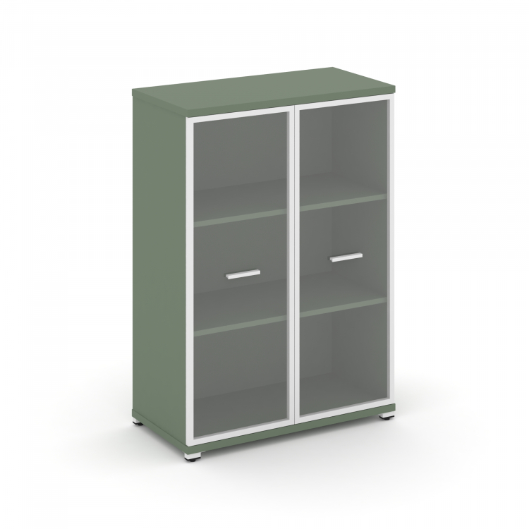 Concept Шкаф 1 широкая секция, 3 ниши CN.STS-316 RPW W Кобо/Металл Белый/Прозрачный 836*420*1186