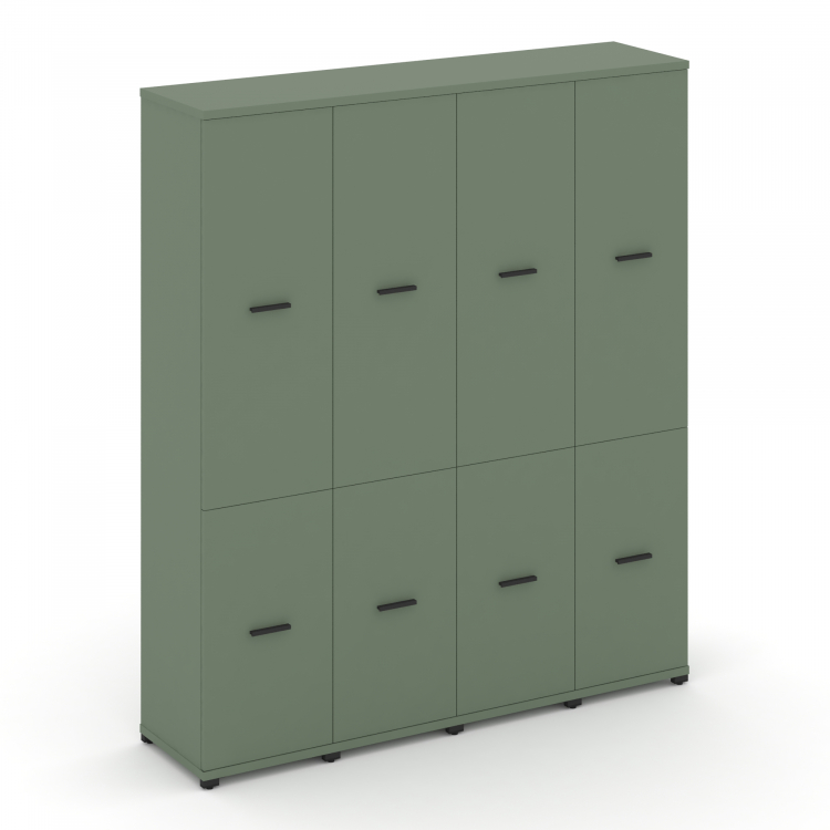 Concept Шкаф 4 узкие секции, 5 ниш CN.STU-542 B Кобо/Металл Черный 1668*420*1922