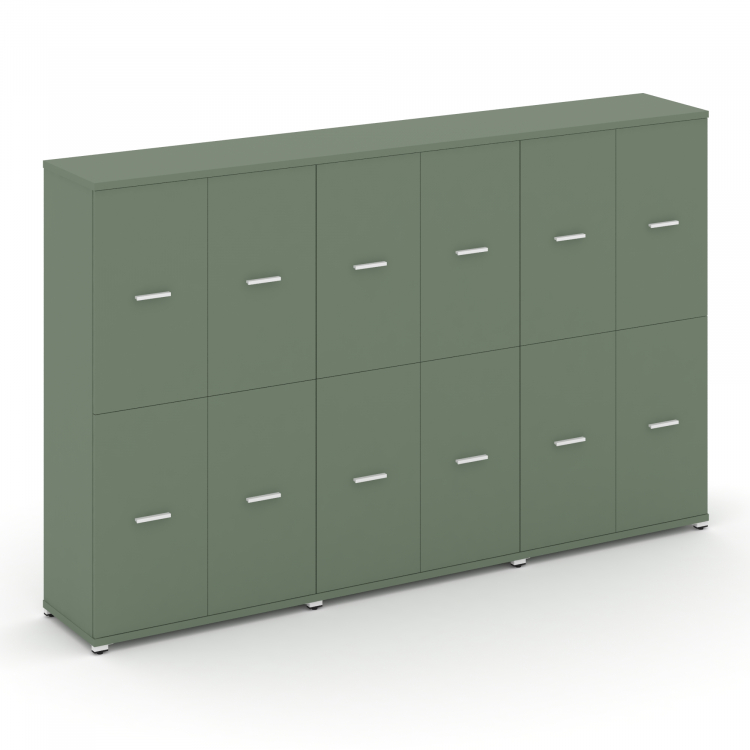 Concept Шкаф 3 широкие секции, 4 ниши CN.STS-432 W Кобо/Металл Белый 2500*420*1554