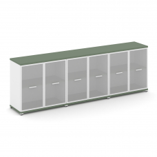 Concept Шкаф 3 широкие секции, 2 ниши CN.STS-233 RMW W Кобо/Белый Бриллиант/Металл Белый/Сатин 2500*