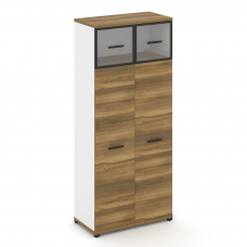 Concept Шкаф 1 широкая секция, 5 ниш CN.STS-517 RPB B Сандал Янтарный/Белый Бриллиант/Металл Черный/