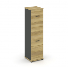 Concept Шкаф 1 узкая секция, 4 ниши CN.STU-414 A Дуб Винченцо/Антрацит/Металл Антрацит 420*420*1554