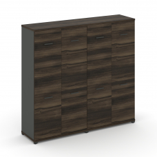 Concept Шкаф 2 широкие секции, 4 ниши CN.STS-424 A Дуб Мали/Антрацит/Металл Антрацит 1668*420*1554