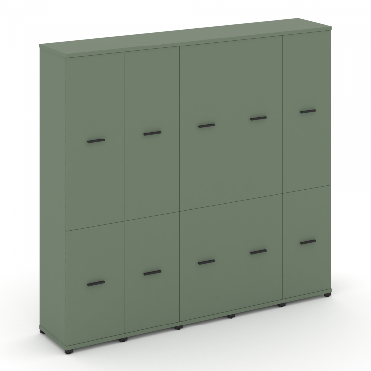 Concept Шкаф 5 узких секций, 5 ниш CN.STU-552 B Кобо/Металл Черный 2084*420*1922