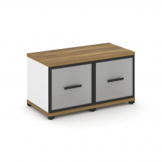 Concept Шкаф 2 узкие секции, 1 ниша CN.STU-123 RMB B Сандал Янтарный/Белый Бриллиант/Металл Черный/С