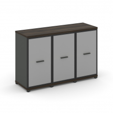 Concept Шкаф 3 узкие секции, 2 ниши CN.STU-233 RMB A Дуб Мали/Антрацит/Металл Антрацит/Сатин 1252*42