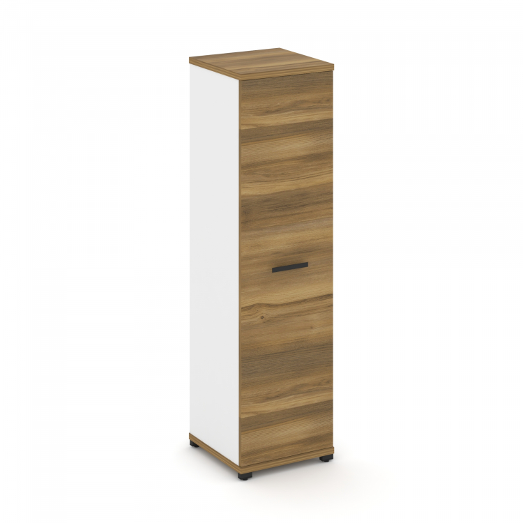 Concept Шкаф 1 узкая секция, 4 ниши CN.STU-416 B Сандал Янтарный/Белый Бриллиант/Металл Черный 420*4